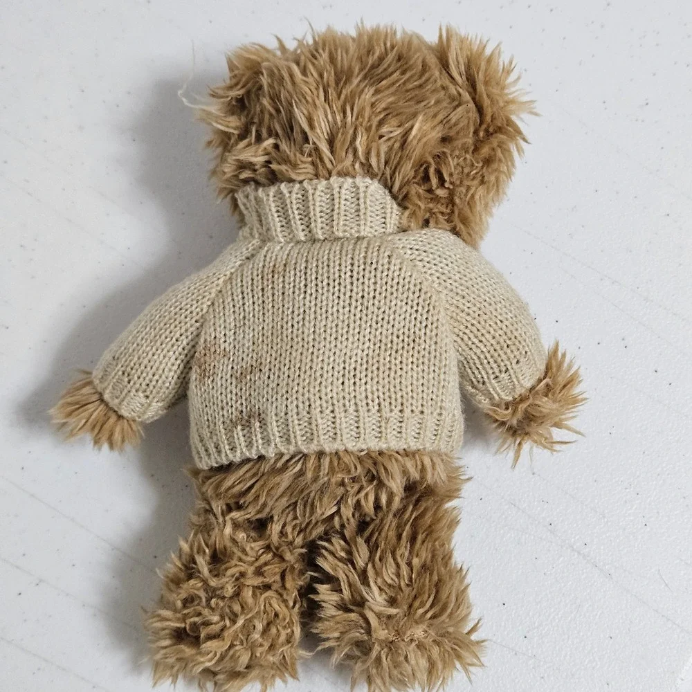 Ralph Lauren Plush Toy Brown 2002 Polo Bear Knit Sweater Vintage Preppy Y2K